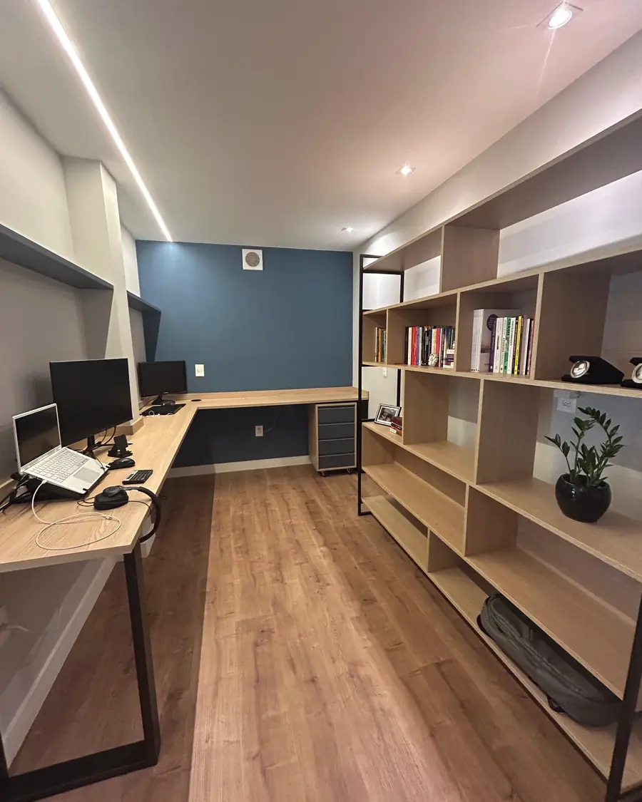 Home office planejado depois
